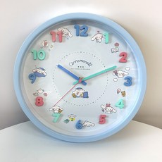 일본 산리오 시나모롤 벽시계 캐릭터시계 아이방꾸미기, 스카이