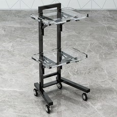 미용 헤어샵 컬러 작업대 미용실트레이 츄레이 실버 마지렐 크림 자연갈색 트리트먼트, 방염크림-투명 아크릴 카트, 1개, 1L