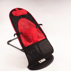 접이식 흔들 의자 침대 신생아침대 신생아, 레드 더블 메시 베개+ B