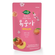 %% 828282 &&& 희창 자연생각 복숭아 아이스티 파우치, 190ml, 1개