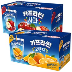 카프리썬 2종 세트 (오렌지 200ml x 10P + 사과 200ml x 10P), 1세트
