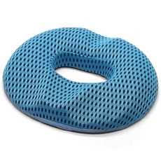 미니플 4D 도넛방석 메모리폼 기능성 회음부 방석, 메쉬블루, 여성용