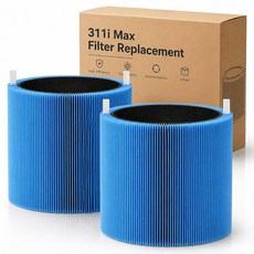 Bluearks Blue Pure 311i Max AllergenBlock 공기 청정기 필터 교체품 H13 Ture HEPA 및 고효율 활성탄 필터 교체 부품 #F3MAX, Bluearks Blue Pure 311i Max Al