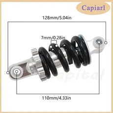 자전거 100mm-125mm 후면 스프링 충격 흡수 장치 1pc 금속 전기 스쿠터에 적합 범퍼 사이클링 부품 도구, 02 110mmx7mm