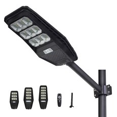 공간하우스 태양광 가로등 블랙 감지 가로등 LED 조명 일체형 벽부착, 100W