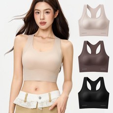 3D 입체 리프팅 폼 고탄도 충격흡수 보호 스포츠 속옷 항균 심리스브라