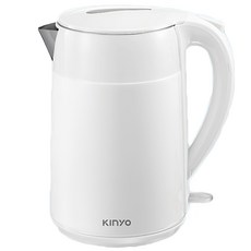 KINYO 2L大容量304不鏽鋼雙層防燙快煮壺, KIHP-1164