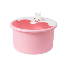 家用便攜式泡腳桶保溫足浴盆 塑料按摩洗腳盆 加高過小腿加深加厚, 1個, 粉色:如图