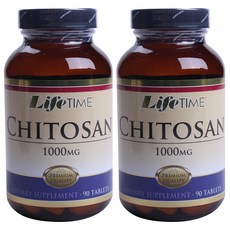 LifeTIME 殼聚醣 1000mg 片劑, 90顆, 2罐