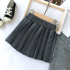 앨리홈 그레이플리츠스커트 여름 롱스커트 주름 캉캉 스트라이프 치마 유아동 여름 데일리룩 러블리