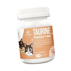 汪喵星球 TAURINE牛磺酸粉末 70g｜犬貓營養補充品，守護心血管與眼睛健康, 70g, 1個, 支持心血管與眼睛健康