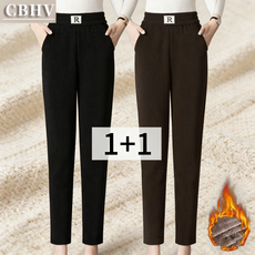 CBHV 여성 겨울 기모바지 스판 따뜻한 양털 조거 골덴팬츠 1+1