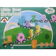 Little Bear Driving 數字學習火車組 適合36個月以上兒童, 彩色, 1個