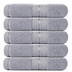 콜콜러브 프리미엄 호텔 수건 순면 140g 부드러운 샤워타올 세면수건 가정용, 그레이, 5개