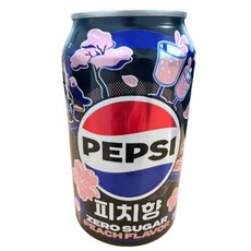 롯데 펩시 제로 슈가 피치향 복숭아 향, 7개, 355ml