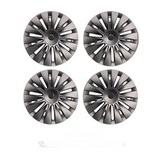 테슬라 모델Y 전용 휠커버 풀커버 보호, P-버전 건메탈 글로시, 1개