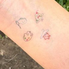 로컬코리아 미니 타투스티커 1 붙이는타투