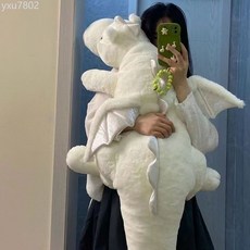 小飛龍毛絨玩偶抱枕, 綠色款,超大號全長約150cm