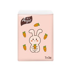 雅芝Angel 卡通手帕紙7抽 隨身包面紙 小包袖珍面紙 寶寶手帕紙, 1個, 7片