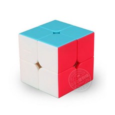 台灣出24H開發票 魔方格二階比賽專用魔術方塊(六色螢光版)(授權) 奇藝 魔方 奇藝魔方 魔術方塊 速解魔方 2階, 1個