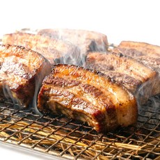 짚불 초벌 훈제 삼겹살 볏짚향 통삼겹 캠핑 바베큐 여행 MT 단체모임 구이용, 1개, 1kg