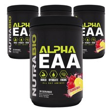 NUTRABIO Alpha EAA蛋白粉 草莓檸檬味, 4個, 458g