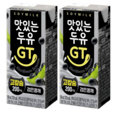남양유업 맛있는 두유 GT 고칼슘 검은콩깨, 190ml, 24개