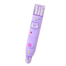 전동 지우개 자동 회전식 정밀 드로잉용 디자인 미술 도구 세트 하이라이트 전기 학생 닦아 깨끗한 스케치 아트 다기능 학습 문구, 1)Pure Purple, 1개