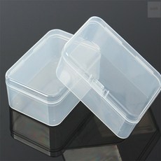 올샵플러스 플라스틱수납함 직사각 미니 플라스틱 수납케이스 2p세트10.5x7.5cm