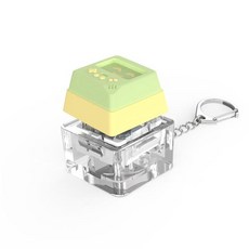 재미있는 스마일 게임기 1키 2키 피젯 키보드 키링 버튼 블럭 톡톡 딸깍이 키캡 피젯토이 스트레스해소 손 장난감 열쇠고리, A그린옐로우 sps552