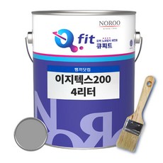이지텍스200 4리터 수성외부용 페인트 콘크리트 담장 외벽용, 1개, 진회색1-조색표, 4L