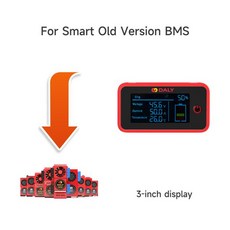 Daly 스마트 BMS lifepo4 리튬이온 액세서리 3s-24s 30A-500A 4s 8s 16s 터치 컨트롤 스크린 LCD 디스플레이 및 CAN 버스 및 라이트 보드, UART interface