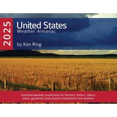 (영문도서) United States of America Weather Almanac 2025 (Paperback) Paperback, Ken Ring Ltd., English, 9781738623099