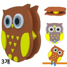 부엉이 오뚝이 만들기 무게중심 중력 원리학습 관찰 EVA 오뚜기 DIY (3인용)
