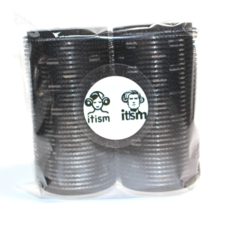 잇즘 앞머리 열전도 헤어롤 대형 직경50mm 2P, 블랙