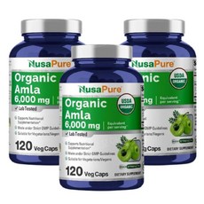 누사퓨어 암라 추출물 6000mg 캡슐 120정, 3개