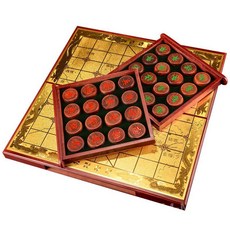 장기판세트 혈단목 중국 장기판 세트 장기 우드 기원 휴대용 장기알 정식규격, 5cm 혈단목+서랍식 장기판