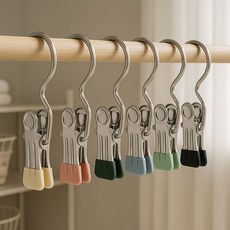 BXTBX 외집게 논슬립 옷걸이 클립 바지 치마 다용도 강력 고정 흔들림방지 세트, 50개, 핑크