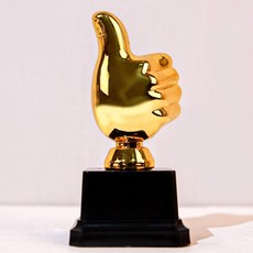 엄지척 황금트로피 어린이집 유치원 동호회 트로피 모임 감사패이벤트소품 쓸모없는선물 킹받는선물, 트로피