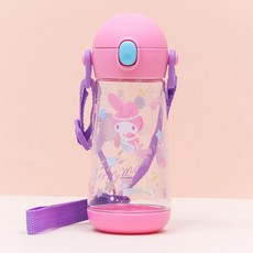 릴팡 더보틀 원터치 어깨끈 트라이탄 물통, 마이멜로디, 470ml, 1개