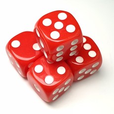주사위 레드(5ea), BL211103/단품, 5개