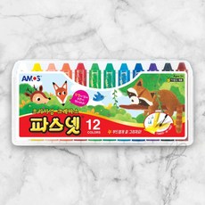 베스트피플 파스넷 크레파스 12색 어린이날선물, 1세트, 12개