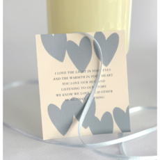 하트 일러스트 카드 택 엽서 메세지카드 사랑 포장 데코, 40매