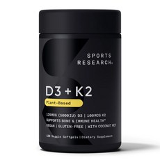스포츠리서치 D3+K2, 120정, 3개