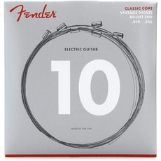 Fender Classic Core 일렉트릭 기타 스트링 빈티지 니켈 불렛 엔드 3155R .010-.046, Fender Classic Core 일렉트릭 기타 스트