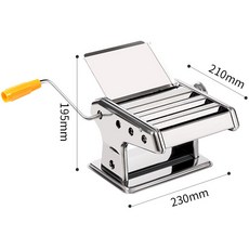 YIChu 三刀型家用麵條機 小型多功能壓面機 手動擀麵制面機 餃子餛飩皮機 QF84, 160三刀壓面機彩盒包裝(易碎)