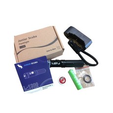 游龍潛水 SJ 手電筒 JUNIOR SCUBA 潛水手電筒 潛水燈 潛水照明燈, 黑