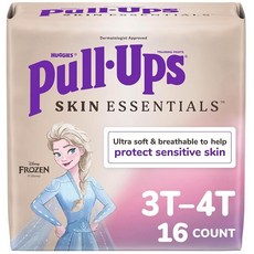 PullUps 여아용 Skin Essentials 배변 훈련 바지 트레이닝 속옷 4T5T 17.222.7kg3850파운드 14개입 219463, 16