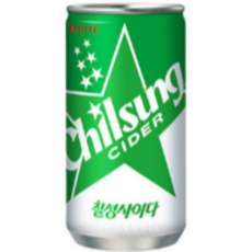 롯데칠성음료 칠성사이다, 190ml, 80개