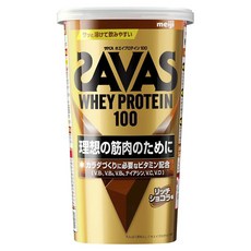 meiji 明治 SAVAS Whey Protein 100乳清蛋白粉 濃郁巧克力口味, 1罐, 280g